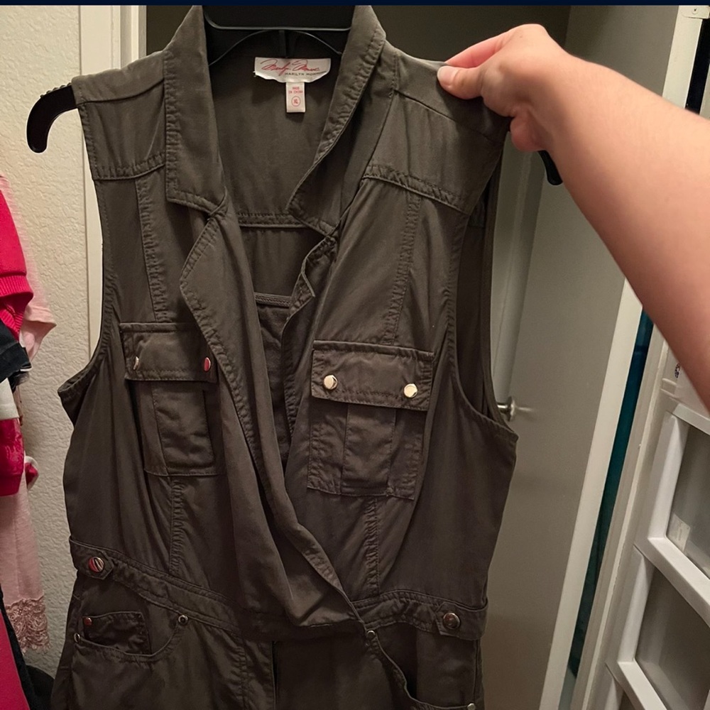 Marilyn Monroe Dark Green Romper